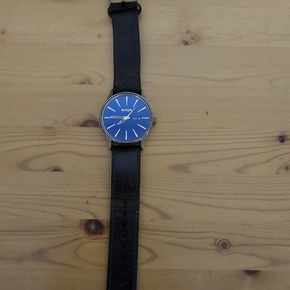 Nixon Watch - Sentry Leather Blue/Brown - Picture 8 of 8
